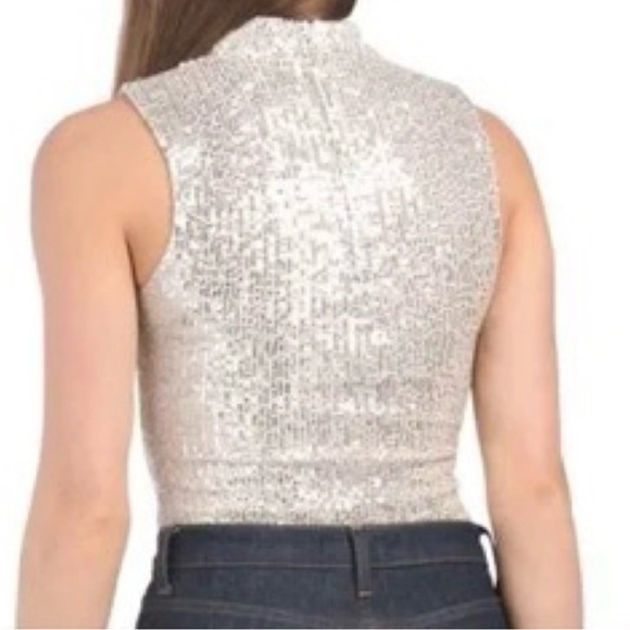 7 For All Mankind Sequin Bodysuit SIZE S Excellent condition - Picture 9 of 9
